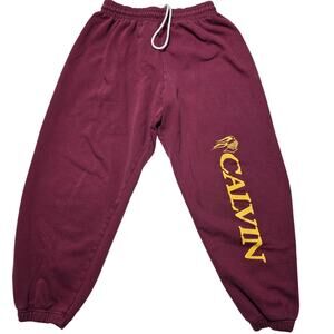 Calvin College University Sweatpants Men's (Small) Vintage MV Sport Knights